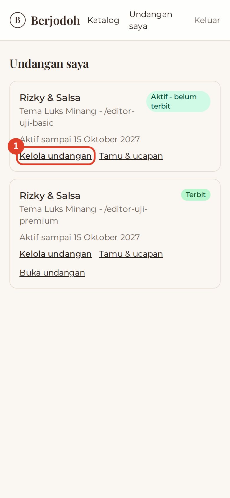 Undangan saya